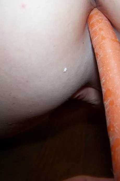 Флоридская любительница засовывает овощи и начинку из индейки в свою киску